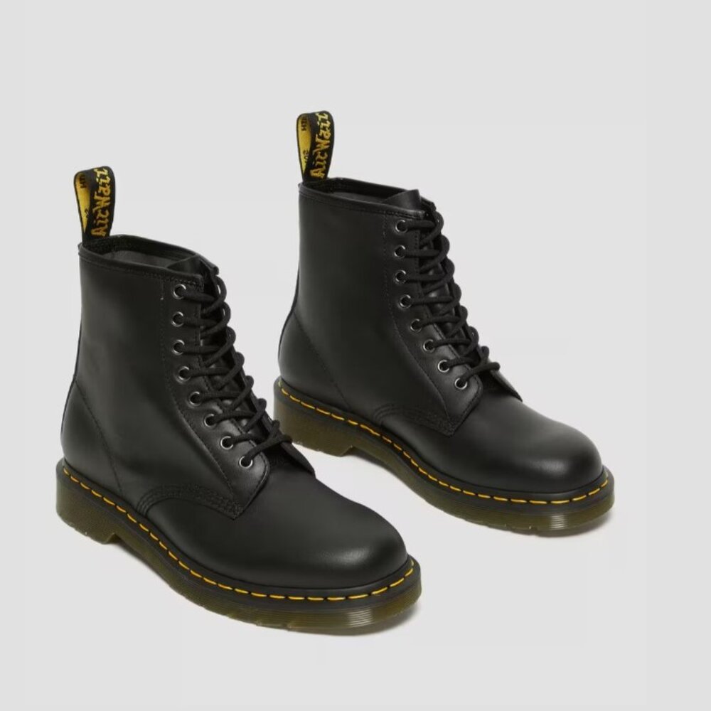 Dr. Martens Women's 1460W Originals Eight-Eye Lace-Up Boot Combat, Black Nappa 6